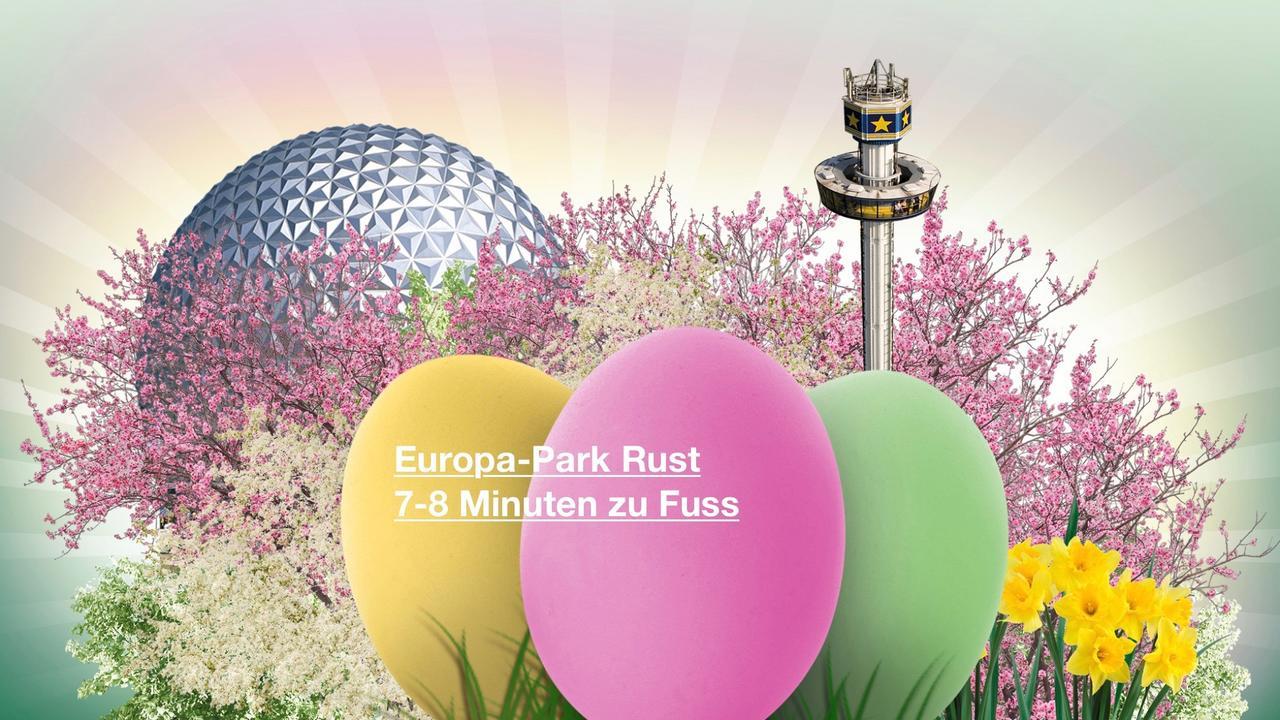 Gaestehaus Tante Tienchen 7 Minuten Zu Fuss Zum Europa Park , Plus Kostenloses Parkplatzticket Rulantica ,Alle Unsere Suiten Haben Einen Balkon Руст Екстер'єр фото